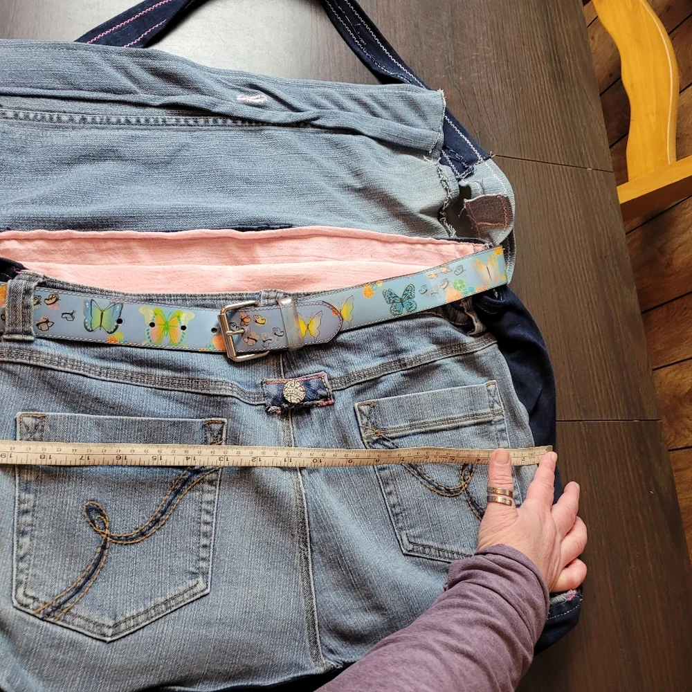 Upcycled laptop/book bag